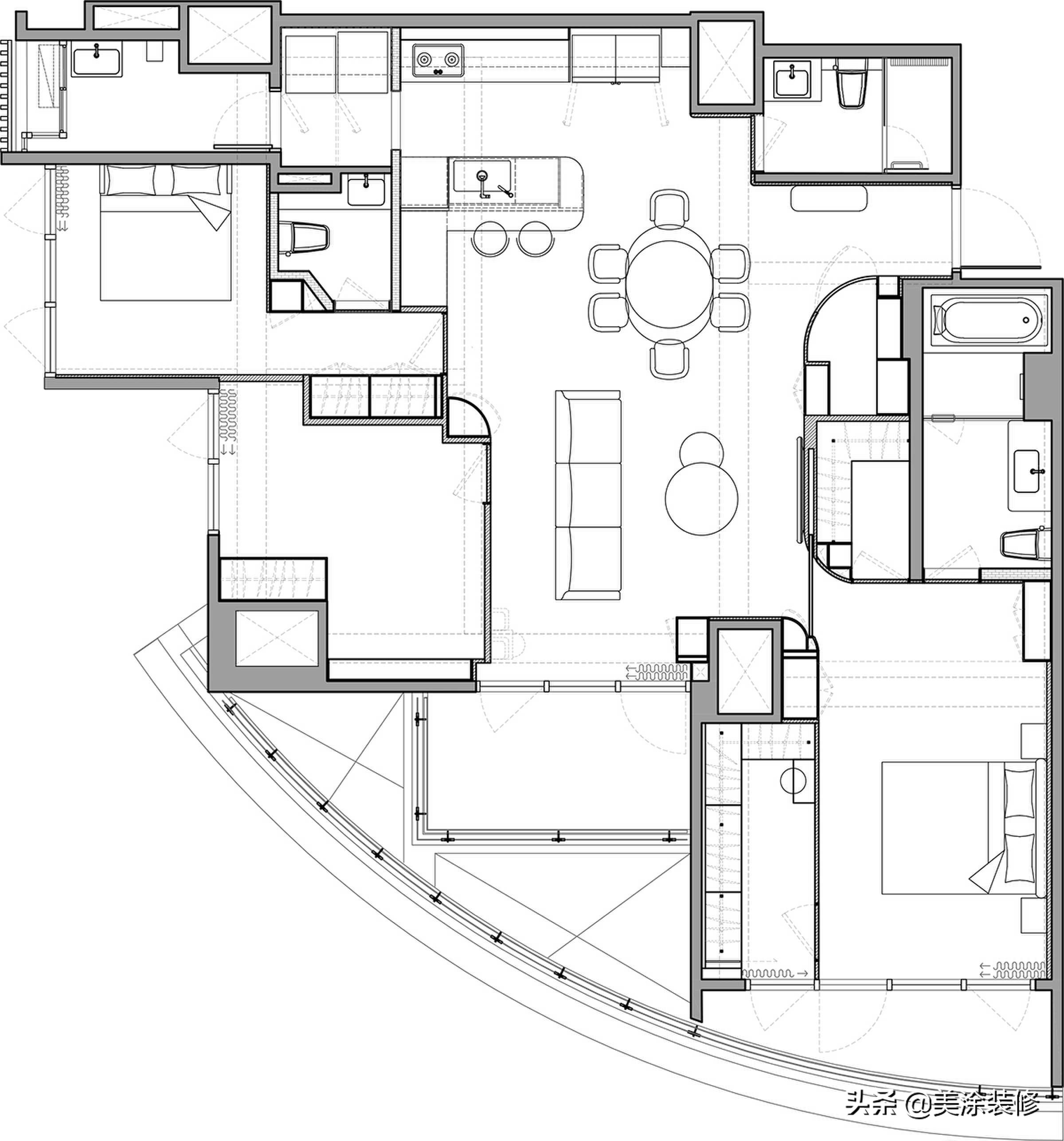 墨韵流光，余波荡漾！114㎡温朴灰调生活