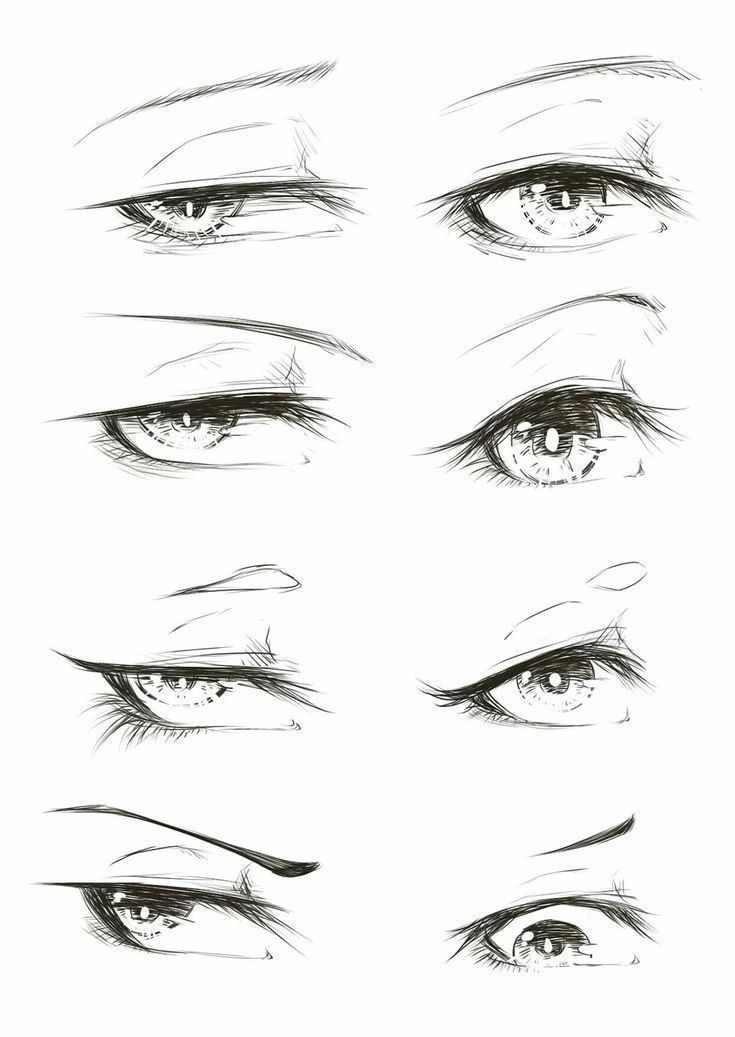 绘画素材|手绘眼睛各种练习素材参考​​​