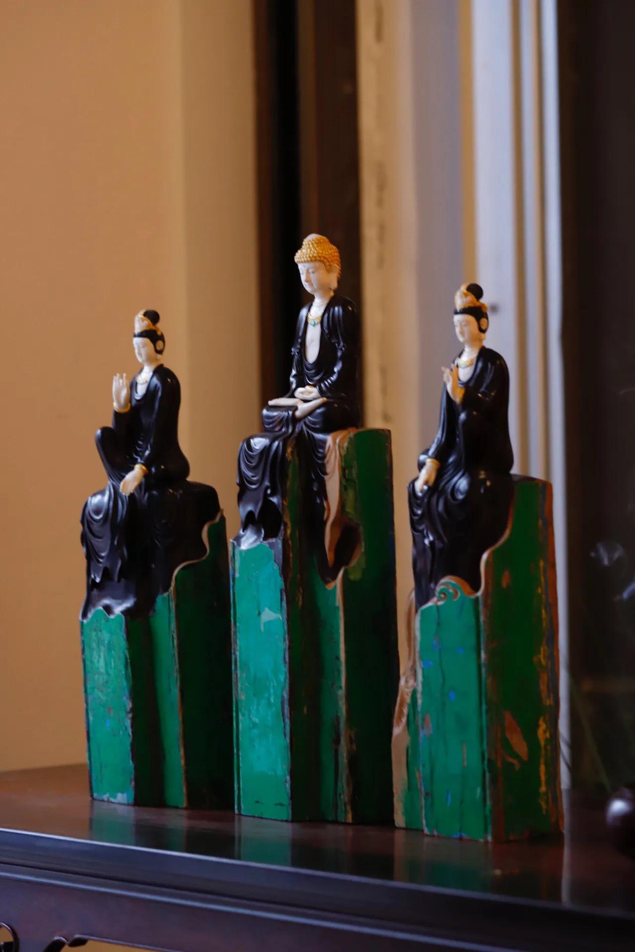 西方三圣挂画,西方三圣菩萨