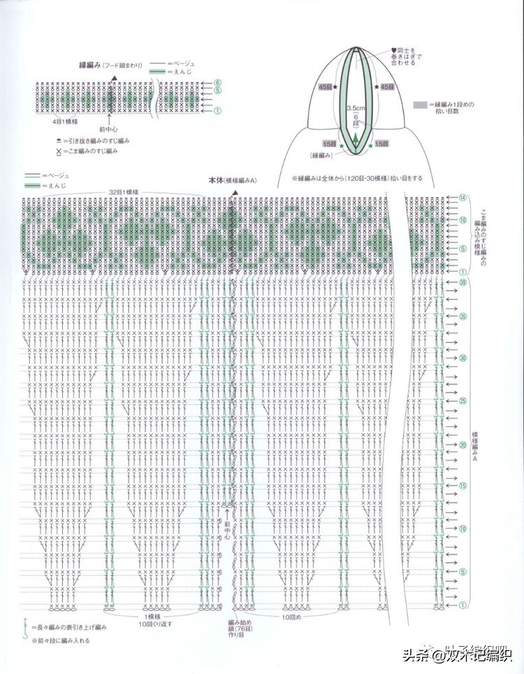编绳斗篷披肩加厚冬款,斗篷保暖披肩棒针编织教程