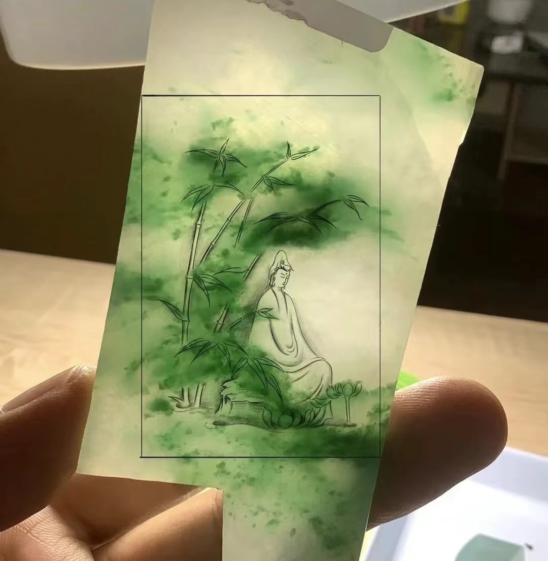 翡翠原石加工定制成品,翡翠原石加工在哪里