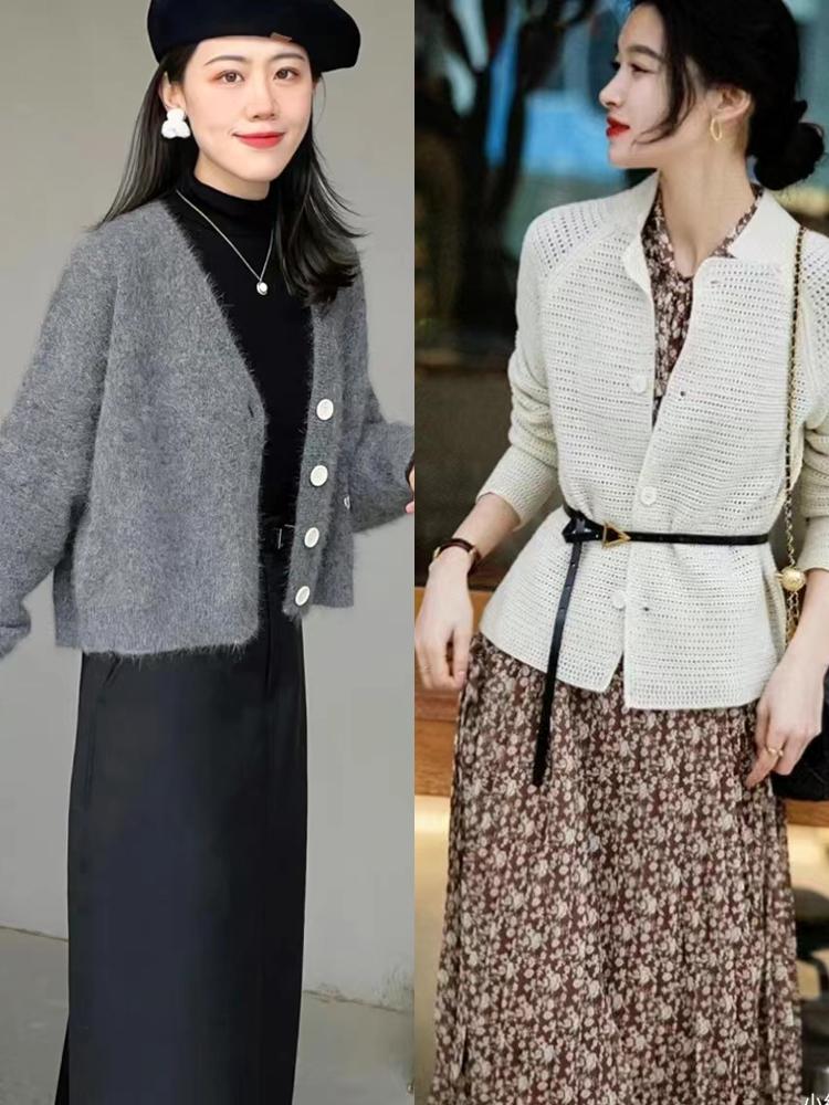 奶奶衫最洋气的搭配,王小骞奶奶衫怎么穿才好看