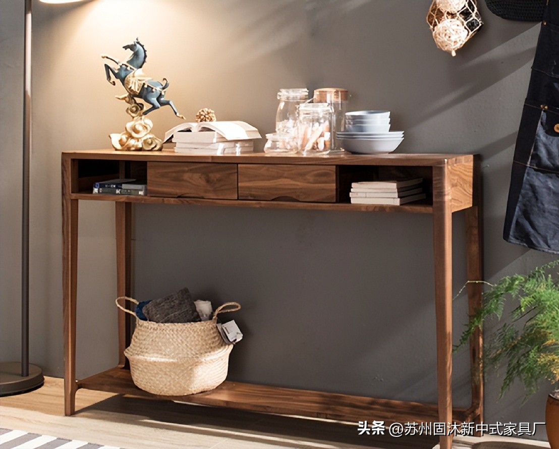 家具是原木风格治愈系小户型,原木家具现代简约风