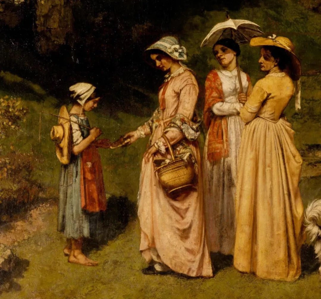 库尔贝油画维纳斯,库尔贝画的人物画