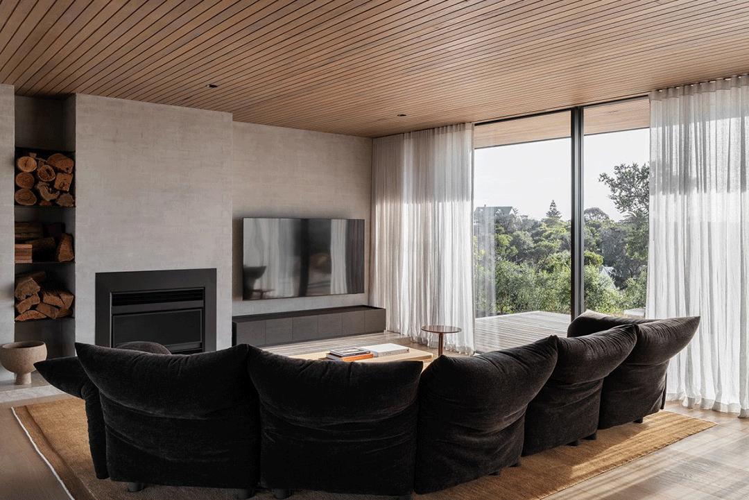 花园式极简清水混凝土别墅,混凝土极简别墅