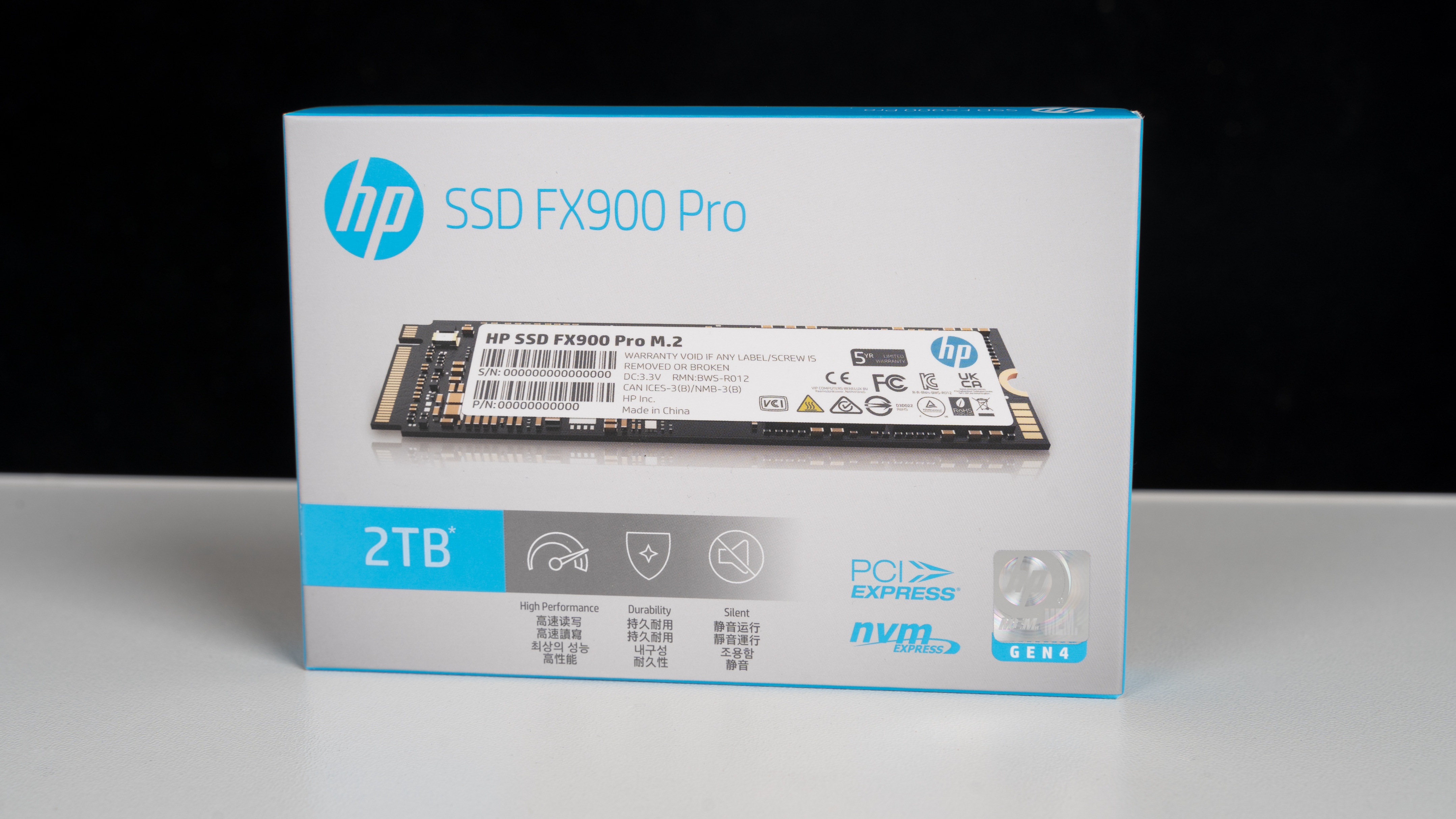 惠普fx900pro2t测评,惠普固态fx900pro散热条