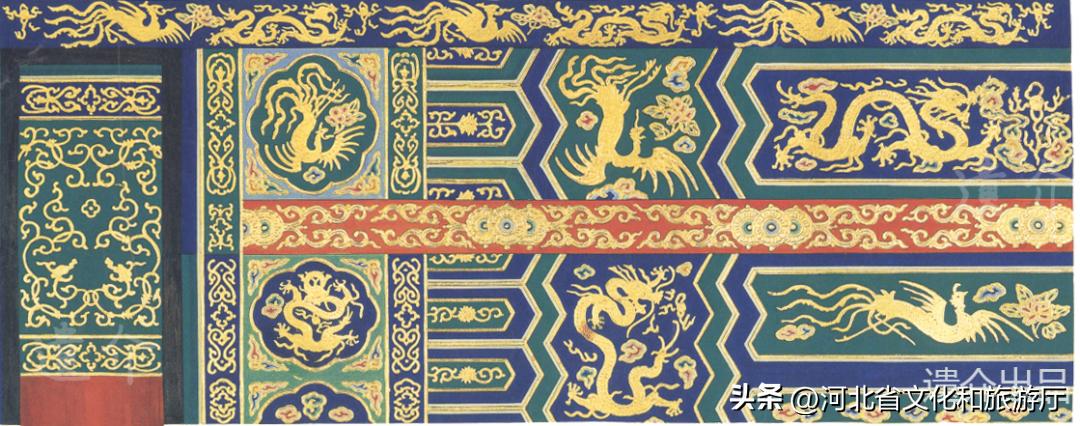 古建筑彩画设计效果图,古建筑彩画所用的颜料