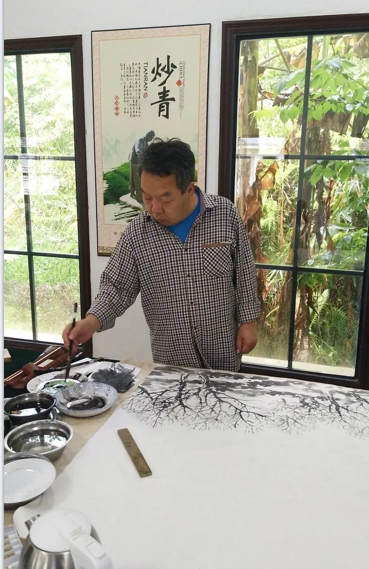 画家王建军山水画,王建军山水画写生作品