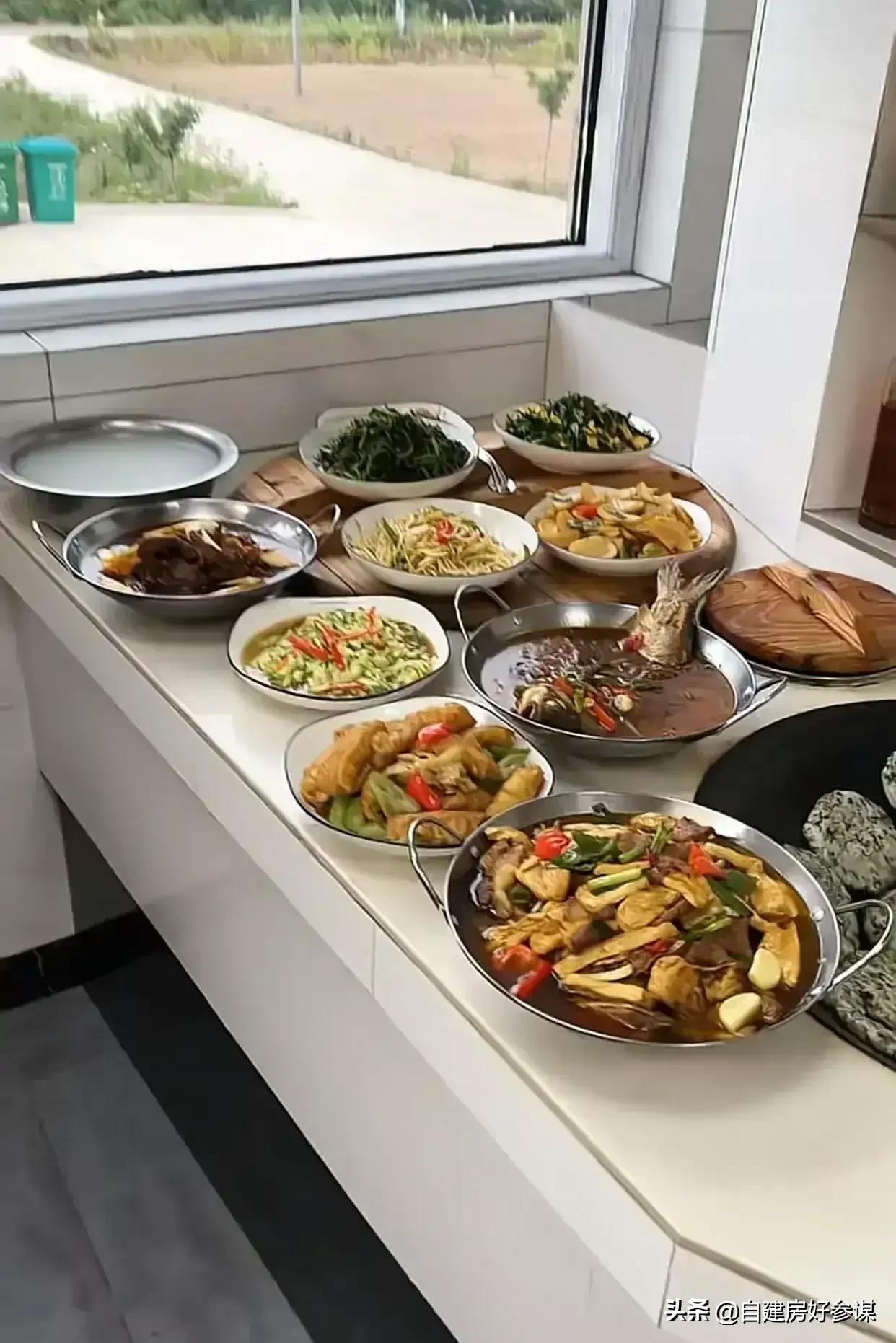 自建房厨房柴火灶尺寸和设计图,农村带火灶房屋设计图纸