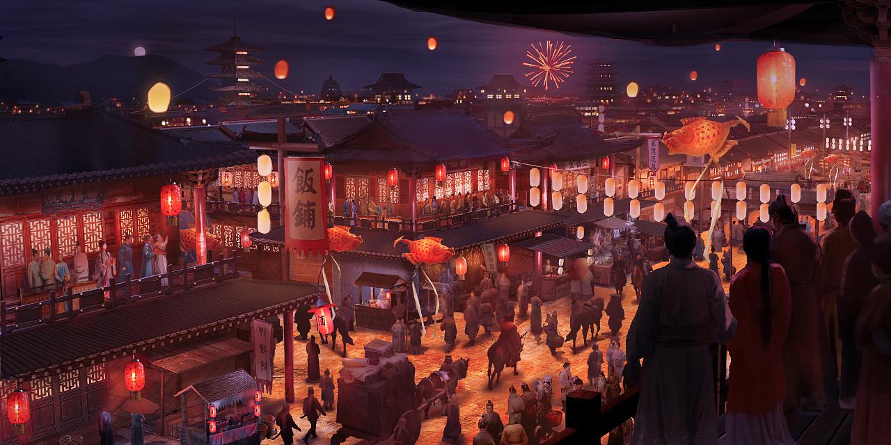 古代的夜市真实样子,如何描述古代的夜市