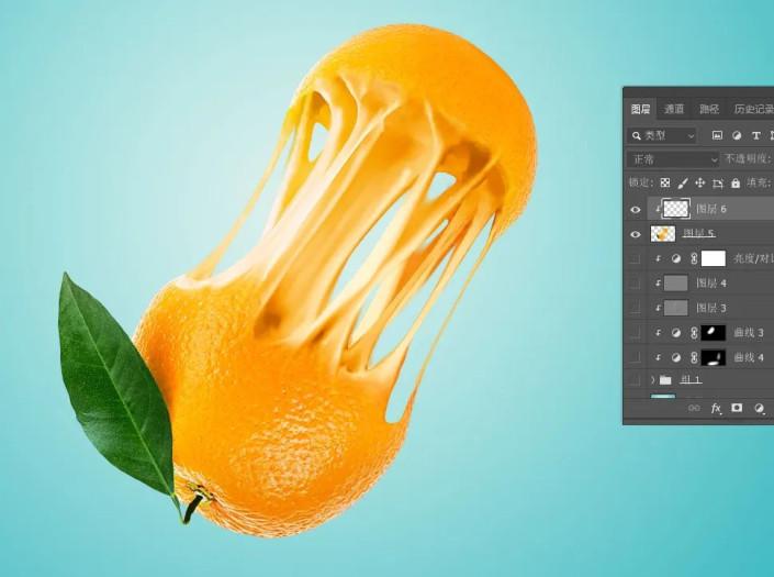 ps创意橙子制作教程,ps人脸与花创意合成
