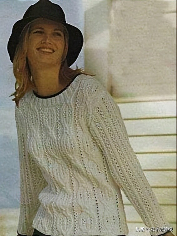 插肩袖套头毛衣花样图解,最简单套头的毛衣花样图案