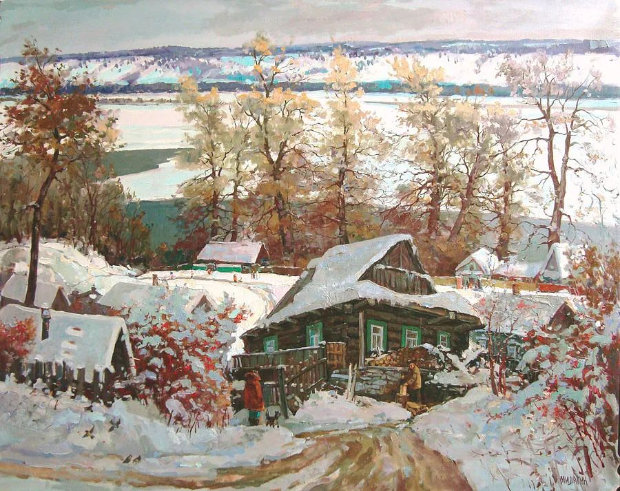 现代俄罗斯风景油画经典作品欣赏,米沙金油画作品