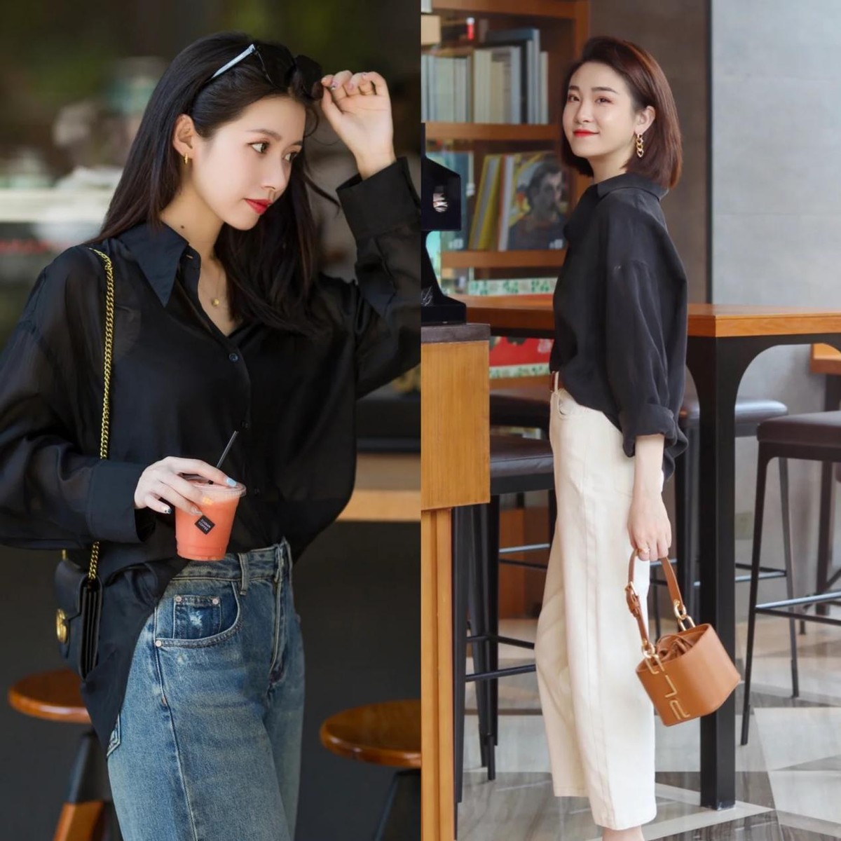 女士衬衫怎样穿又年轻又好看,衬衫比较大怎么搭配时尚好看