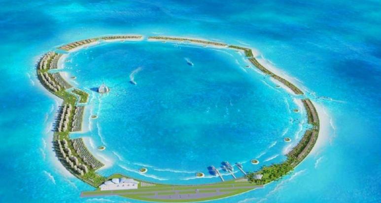 美济岛怎么成为南沙最大岛,南沙群岛美济岛