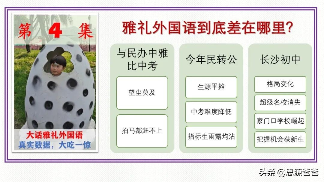 大话雅礼外国语:特色择校输给郡外,南雅指标输给长外,是否择校