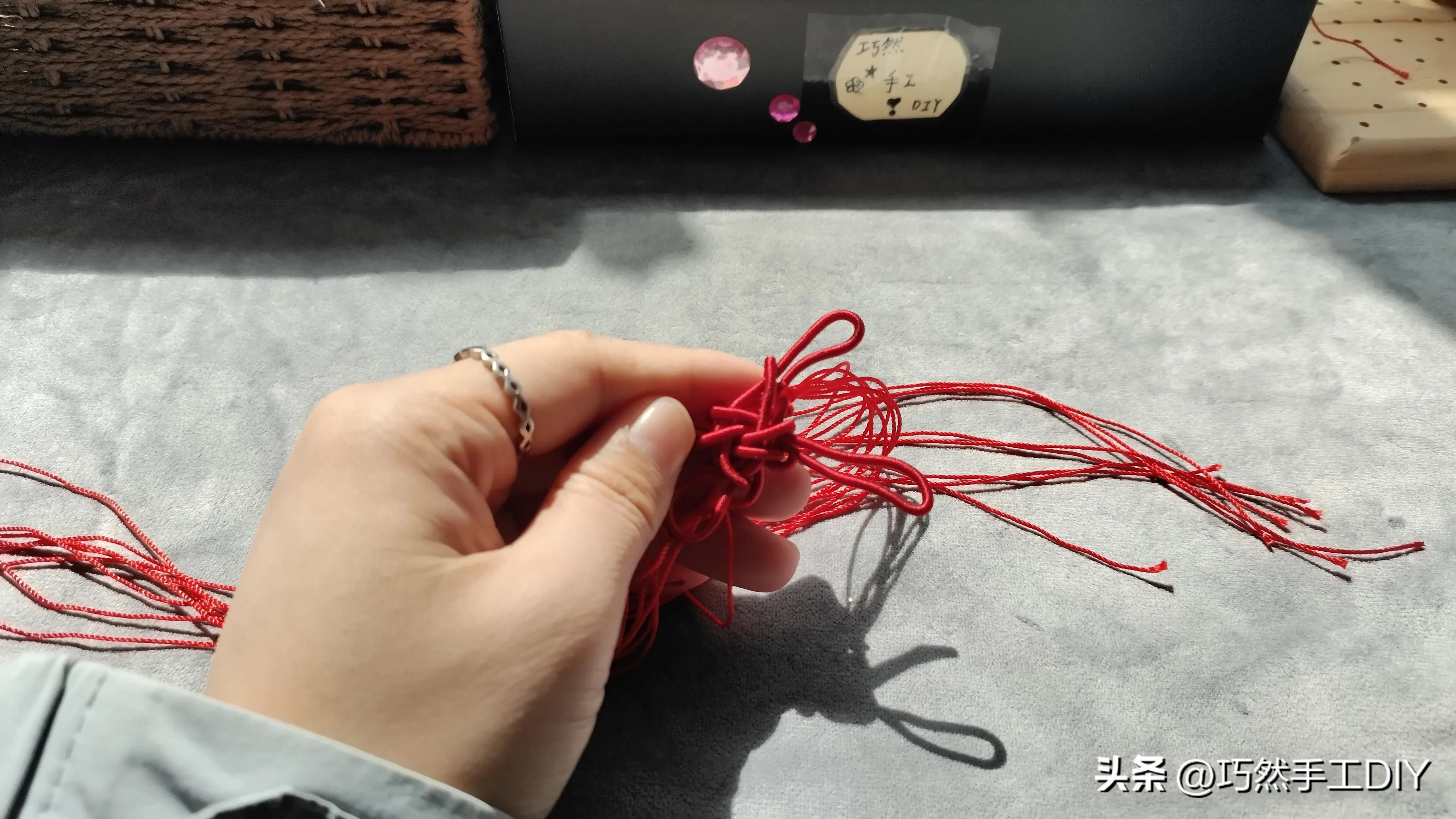 中国结吉祥结的编法教程,吉祥结和双线结编一起