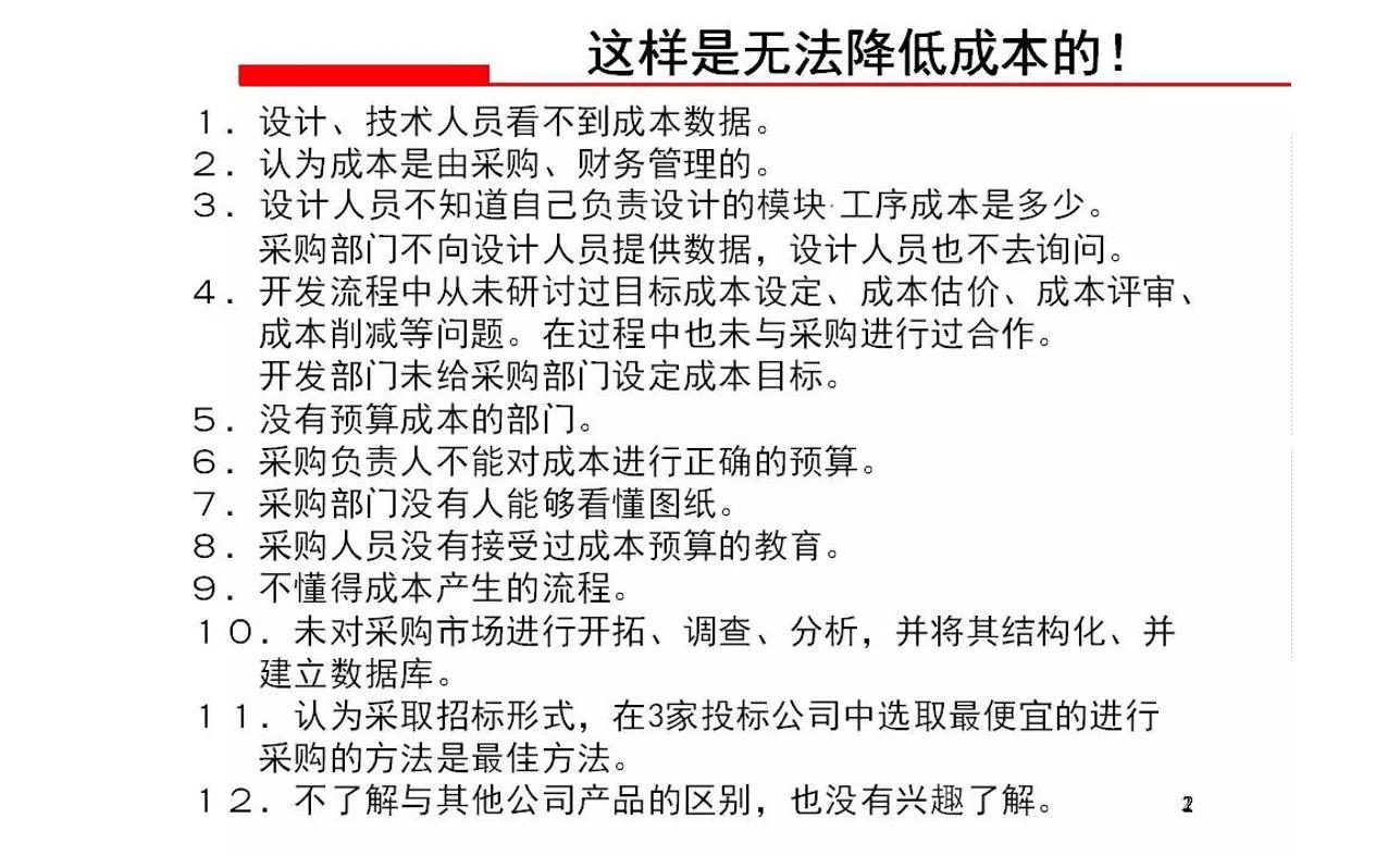 采购成本控制与价格谈判,采购成本分析与议价谈判技巧