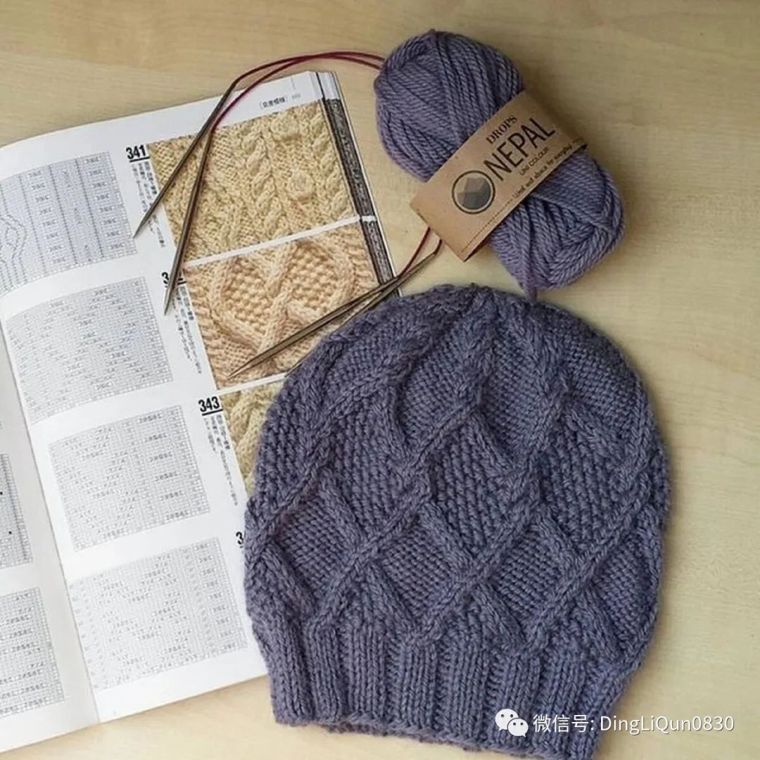 钩冬天帽子图解,冬天针织帽子的织法