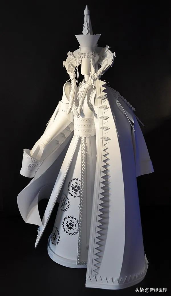 纸艺作品绘画,千变万化的纸艺术作品