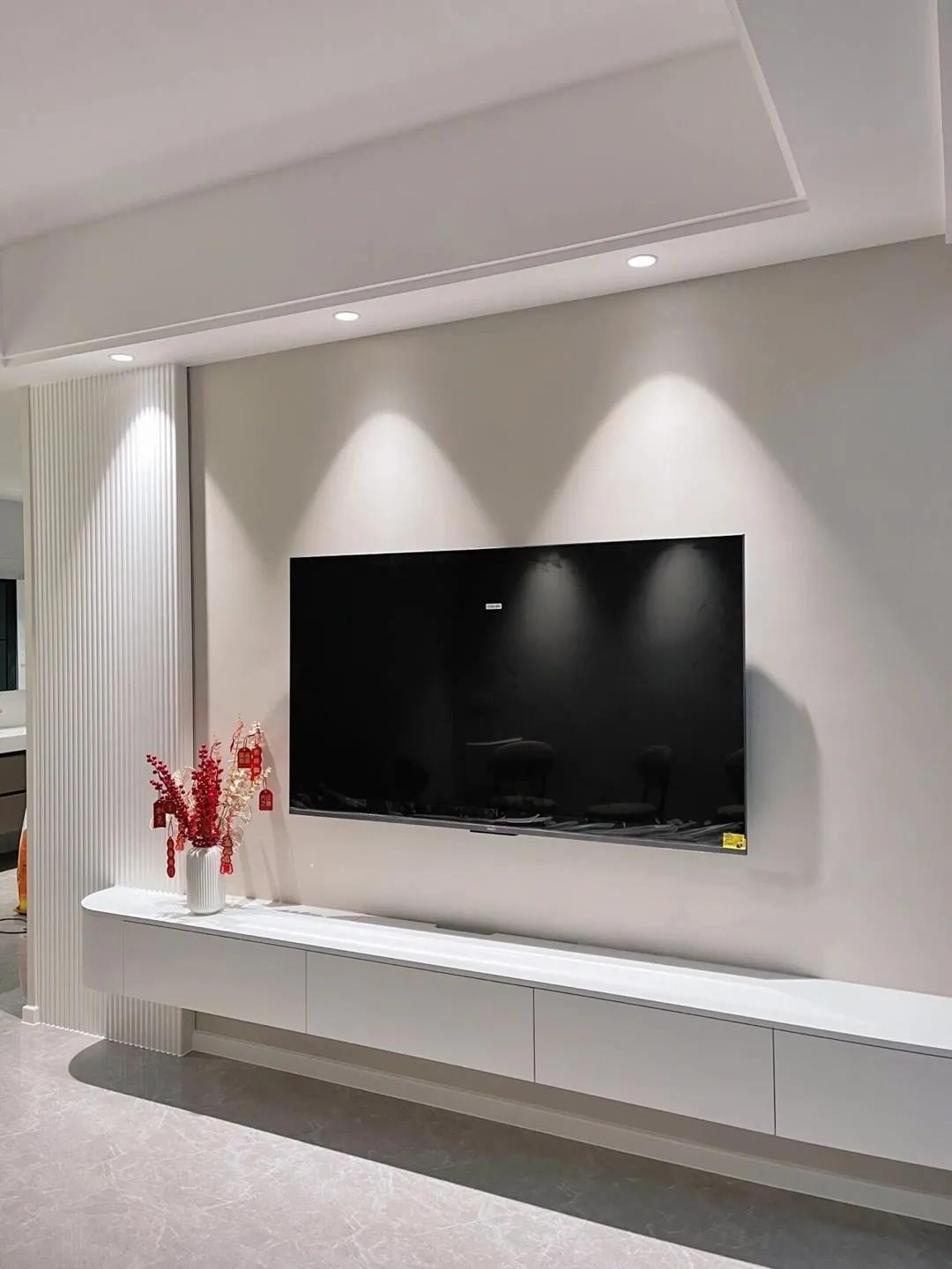 最流行格栅电视背景墙,30款背景墙