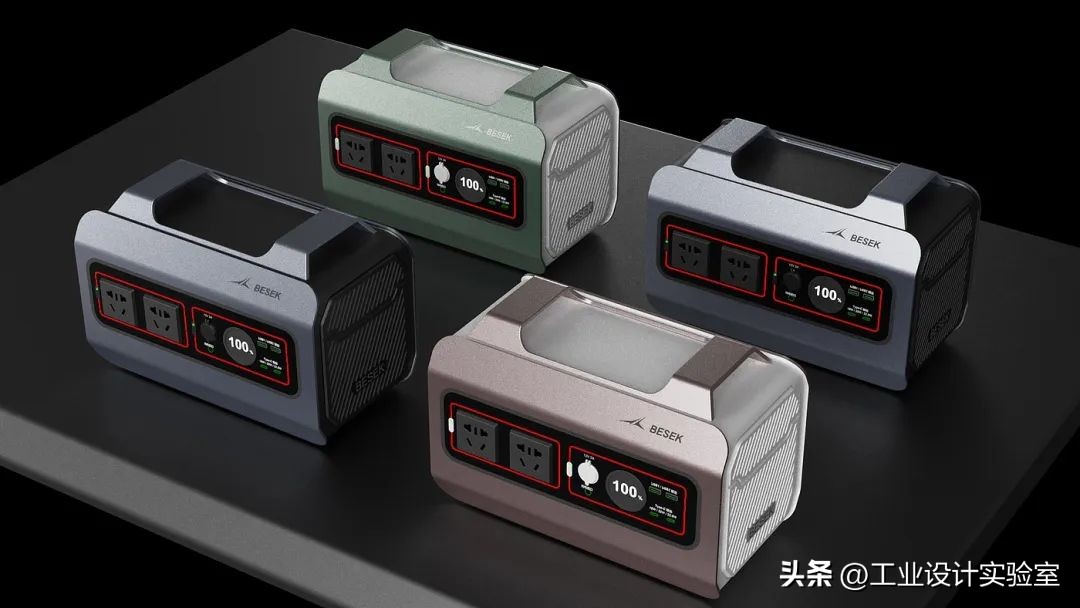 户外移动电源设计平面图标,户外移动电源产品设计