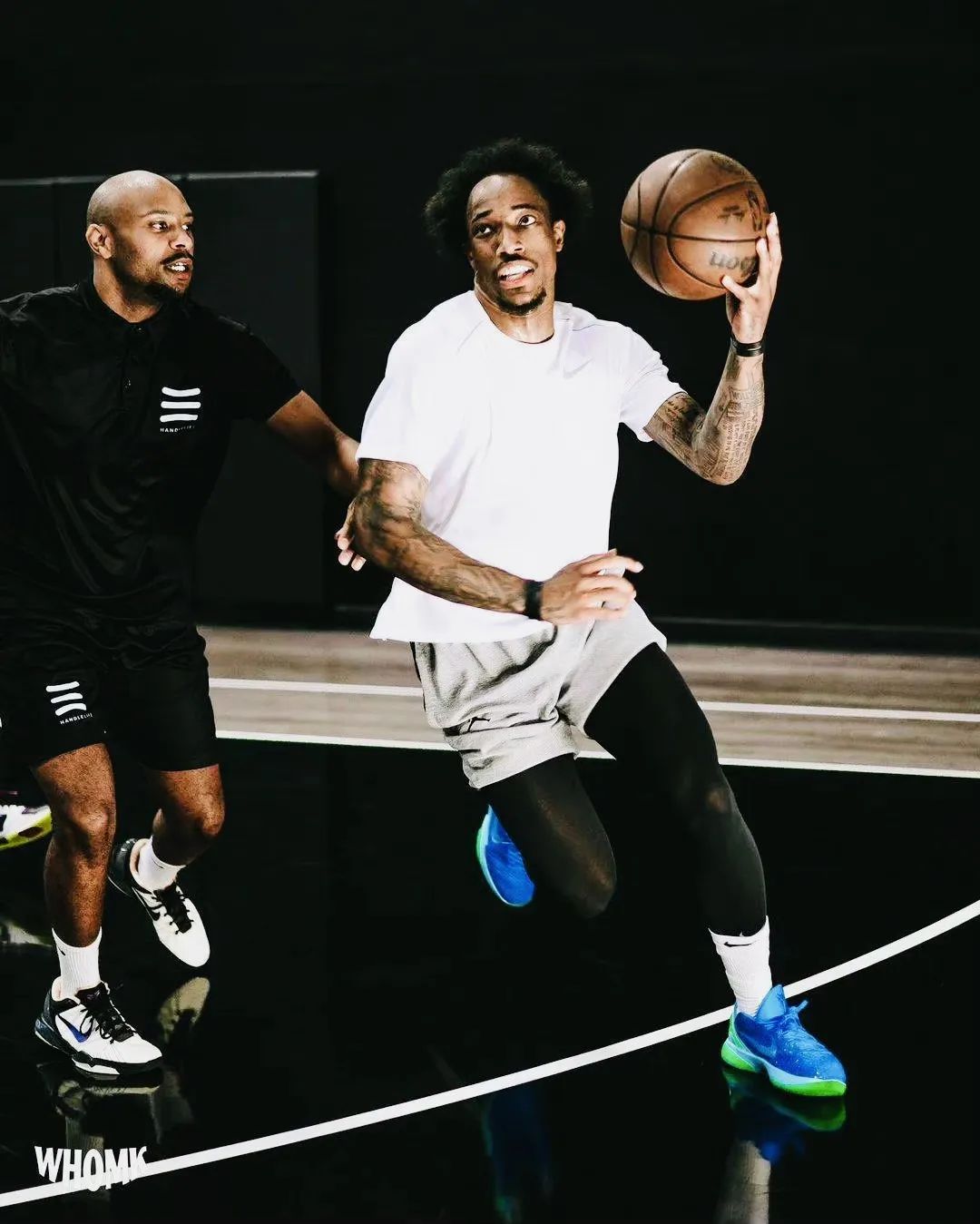 德罗赞和保罗乔治合影图,德罗赞德鲁联赛壁纸