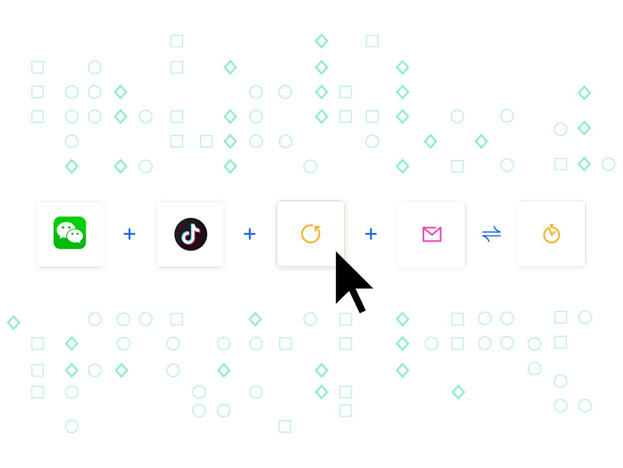 微伴助手无需API开发连接合力亿捷云客服，实现客户信息自动同步