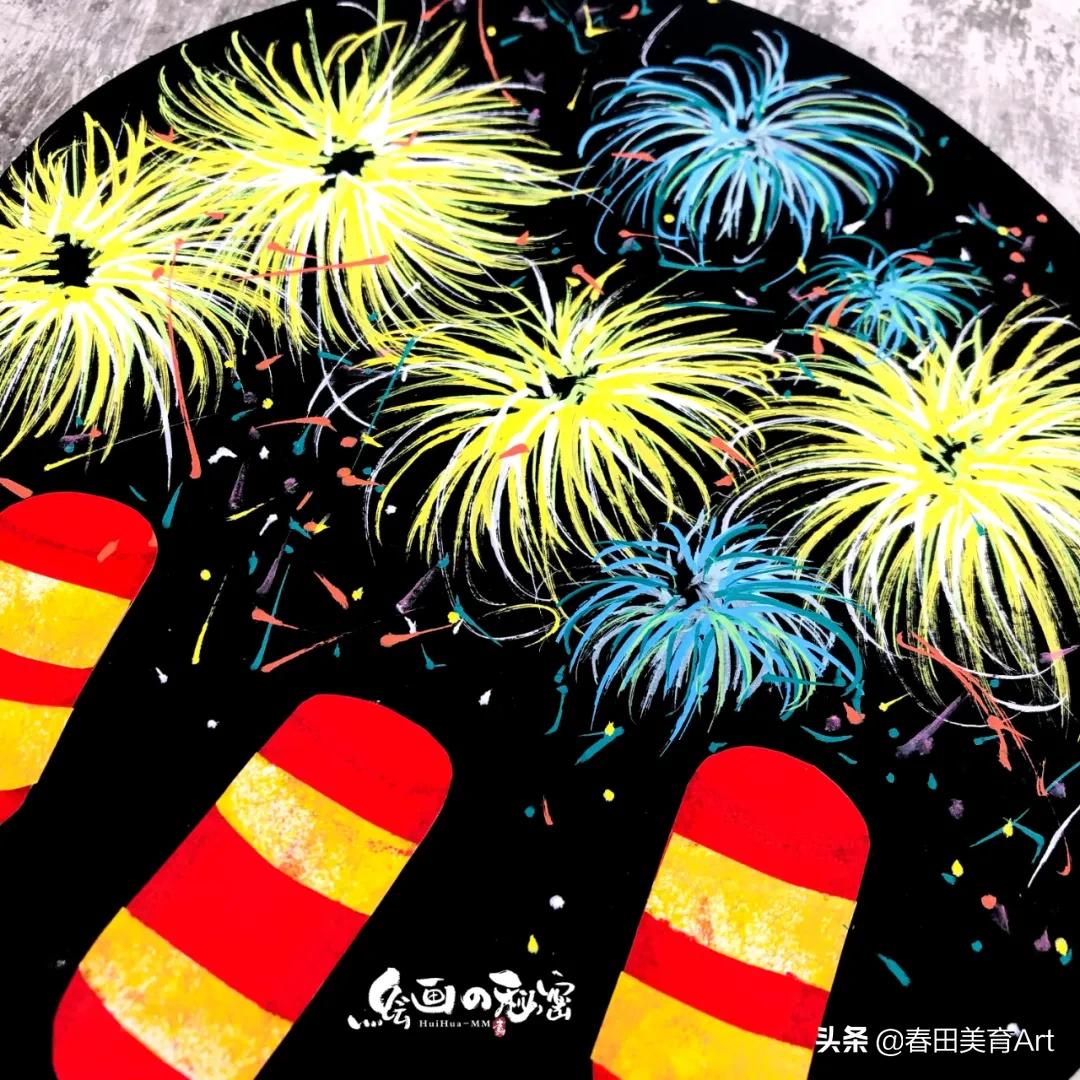 少儿美术元旦活动,幼儿美术元旦作品创意画