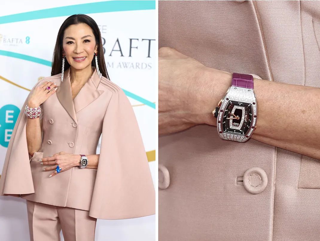 杨紫琼高定礼服闪耀戛纳红毯,杨紫琼携手老公亮相奥斯卡红毯