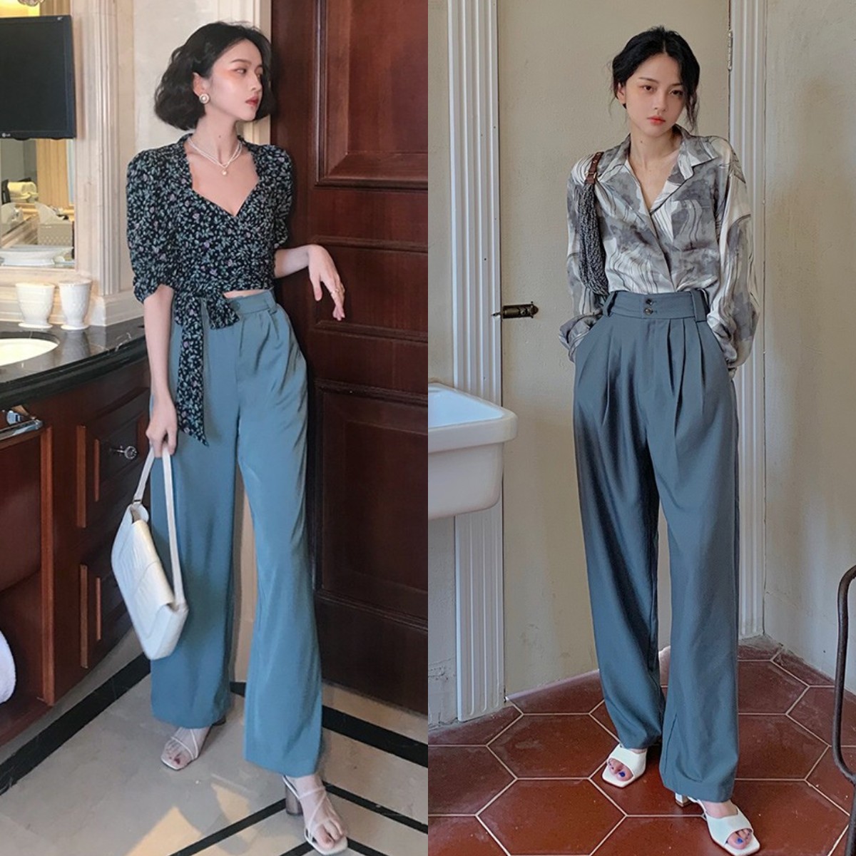 西装裤怎么穿才是正确的,上班穿的直筒西装裤