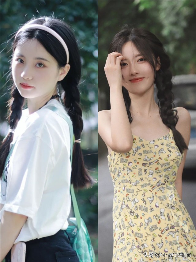 圆脸适合的短扎发,圆脸怎么扎发减龄有气质