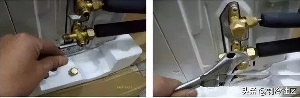 空调抽真空怎样才不会进入空气,空调怎样抽真空不用真空机