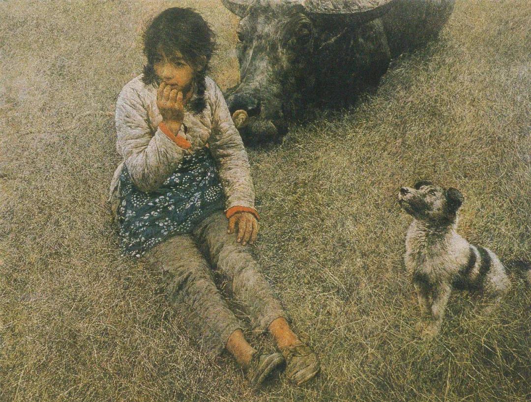 何多苓俄罗斯写生油画,何多苓油画2007