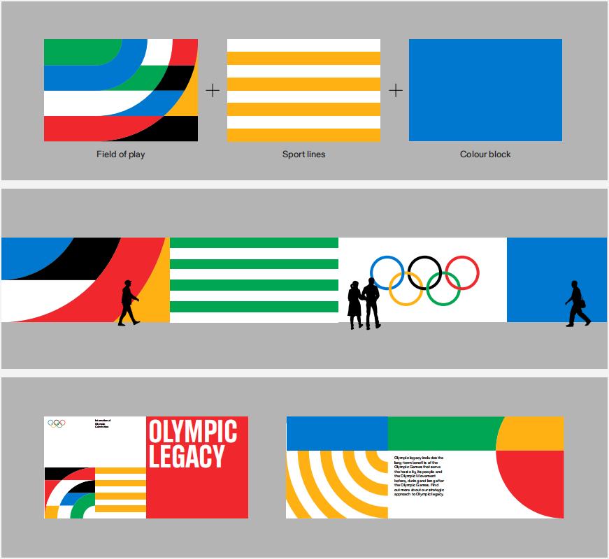 奥运会项目海报前后视觉,奥运会插画简单