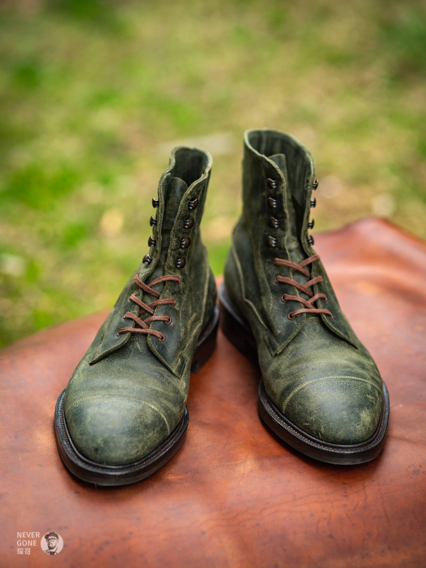 成功集邮EdwardGreen咔叽村靴：蜡翻毛Galway