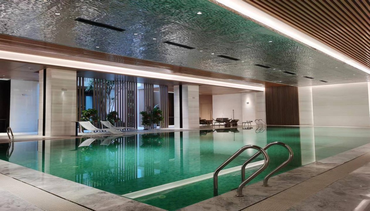 会所高端泳池,私人泳池氛围感