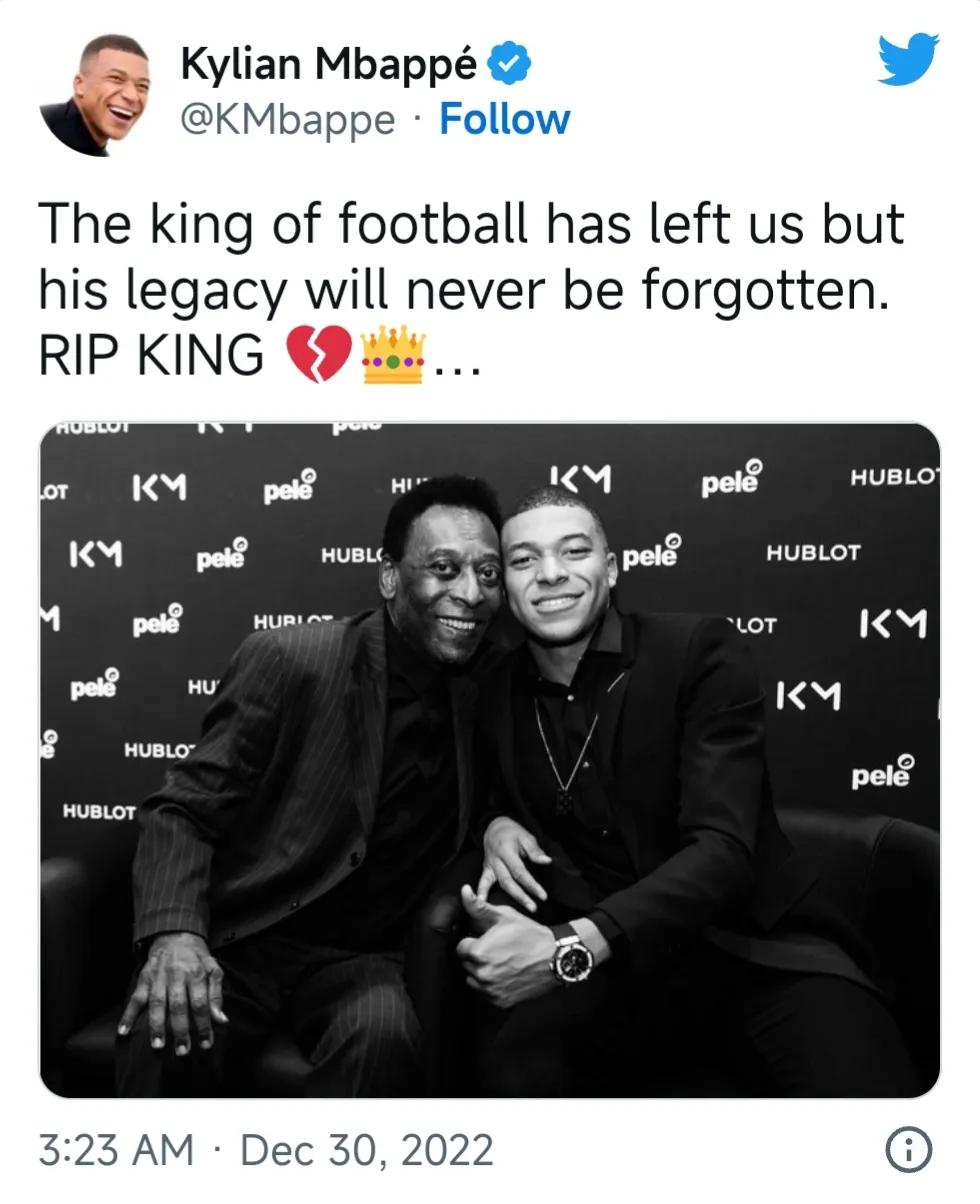 球王贝利离世,球王贝利因病逝世