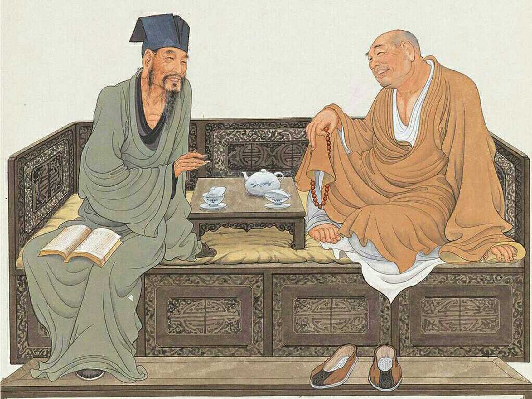 最佳损友佛印和苏东坡，你揭我底，我下你套