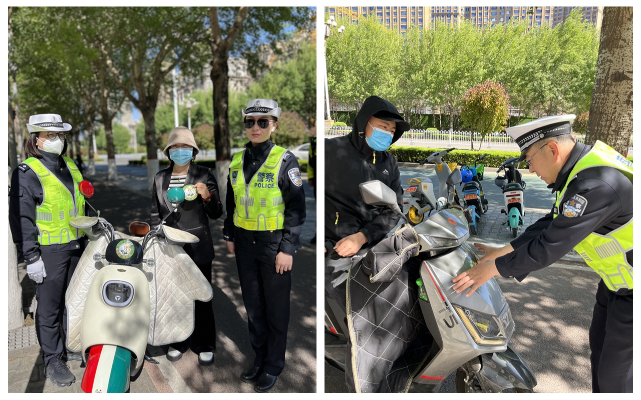 骑电动车不戴头盔交警蜀黍有办法,交警骑电动车不戴头盔属于违法吗