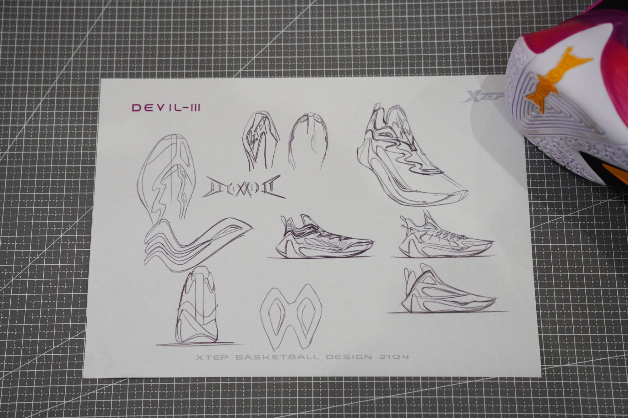 特步游云六代篮球鞋斜扣,特步篮球鞋游云1代