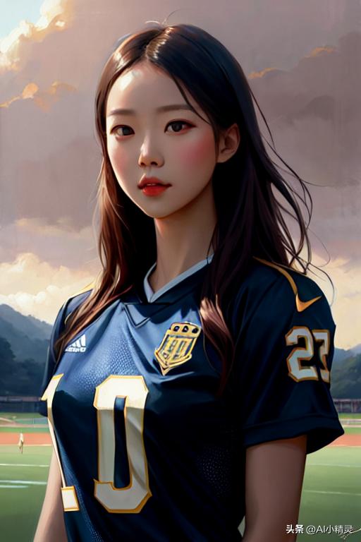 ai绘画足球各国美女,ai绘画足球夺冠