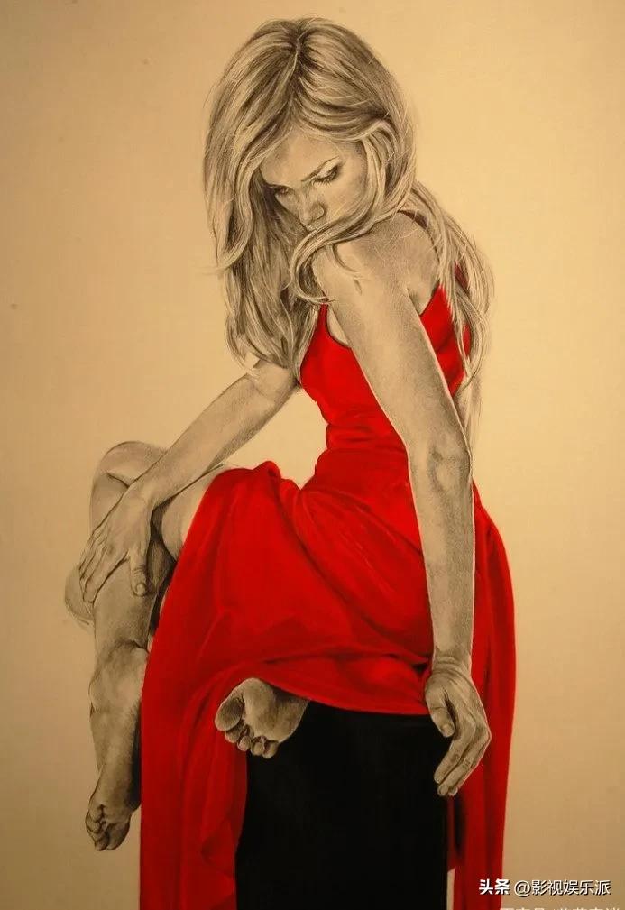 女人素描艺术作品欣赏,超漂亮女性素描画法