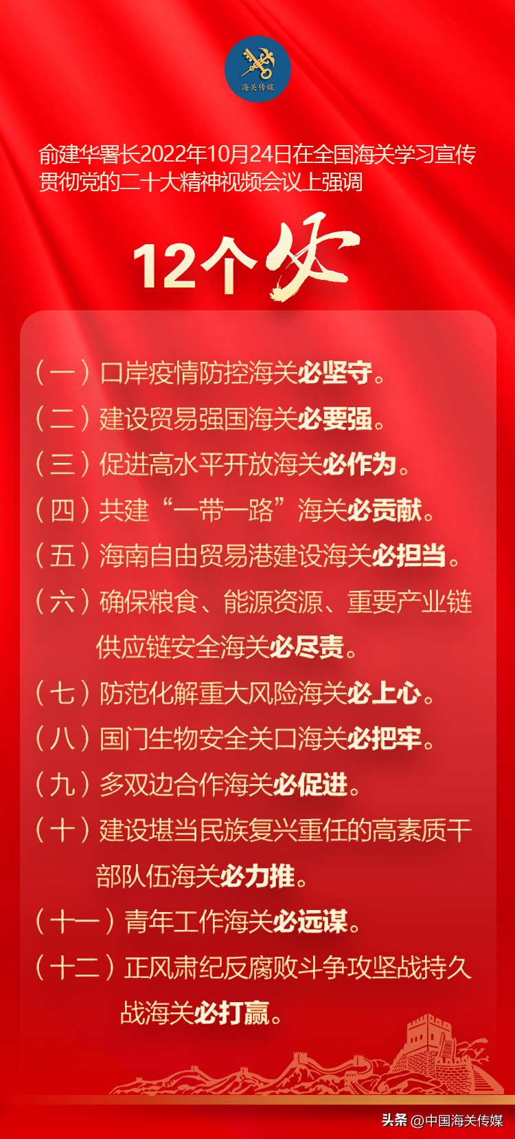 全面推进社会主义现代化海关建设,新时代新征程上奋力建设海关