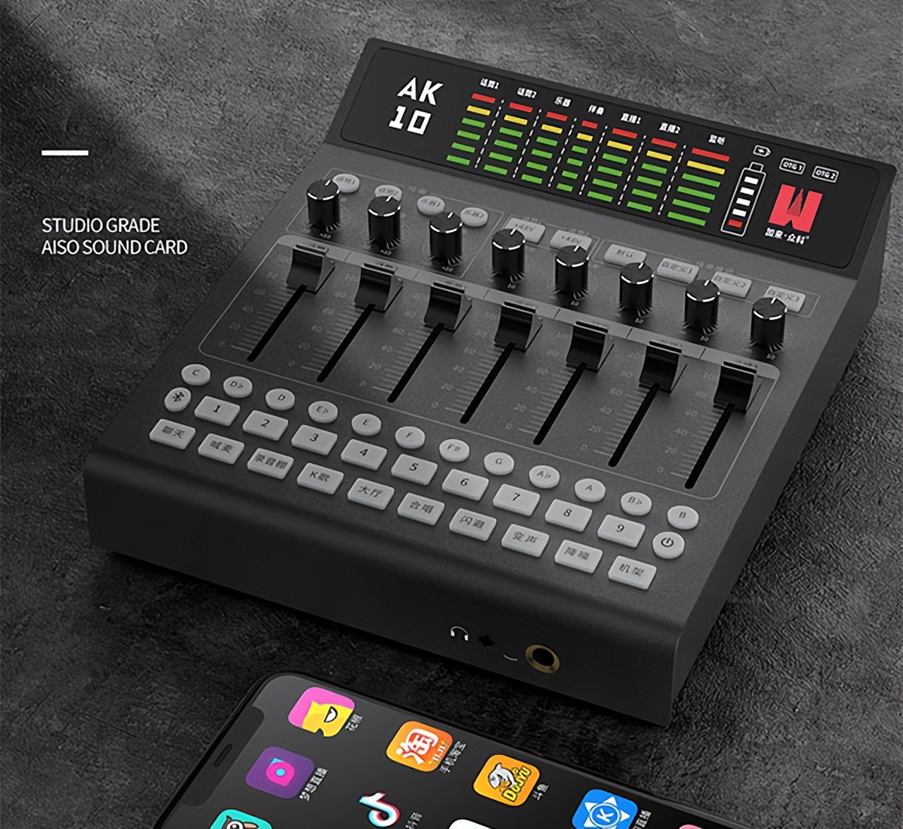 加来众科ak10声卡如何连接音响,加来众科ak10声卡唱歌视频