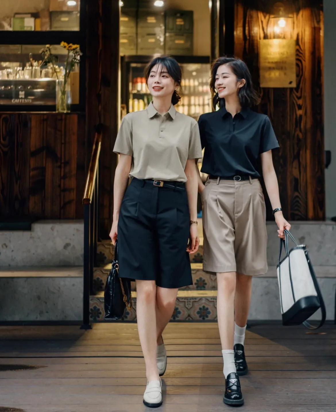 夏日闺蜜日常穿搭模板,夏季闺蜜装穿搭时髦可爱