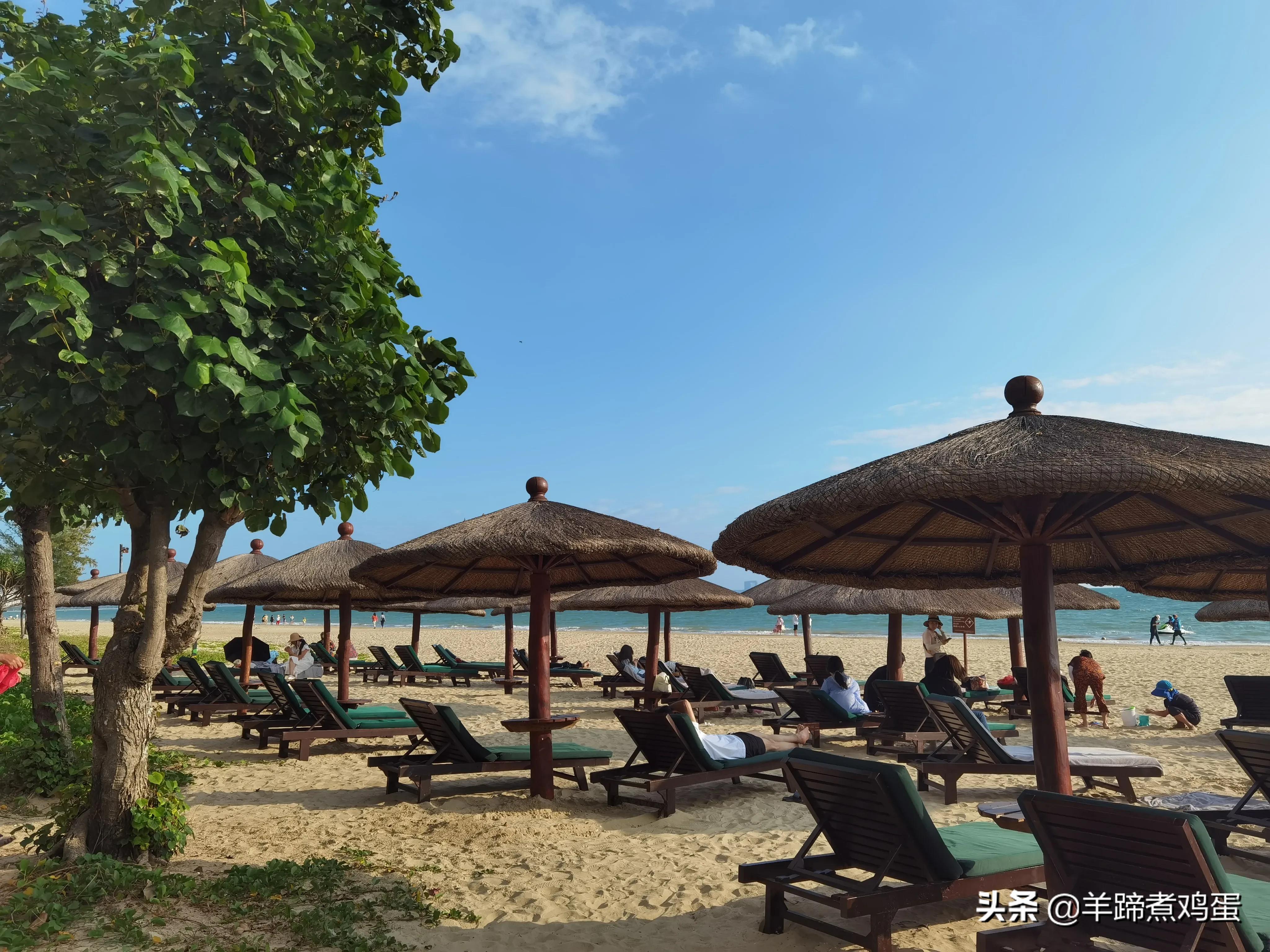 三亚椰梦长廊日落绝美,三亚湾椰梦长廊看夕阳最佳观赏点