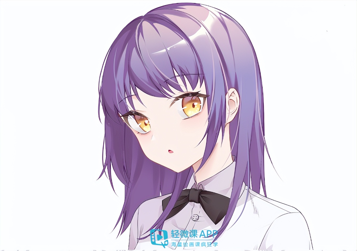 水彩动漫头发上色,怎么给动漫人物头发上色