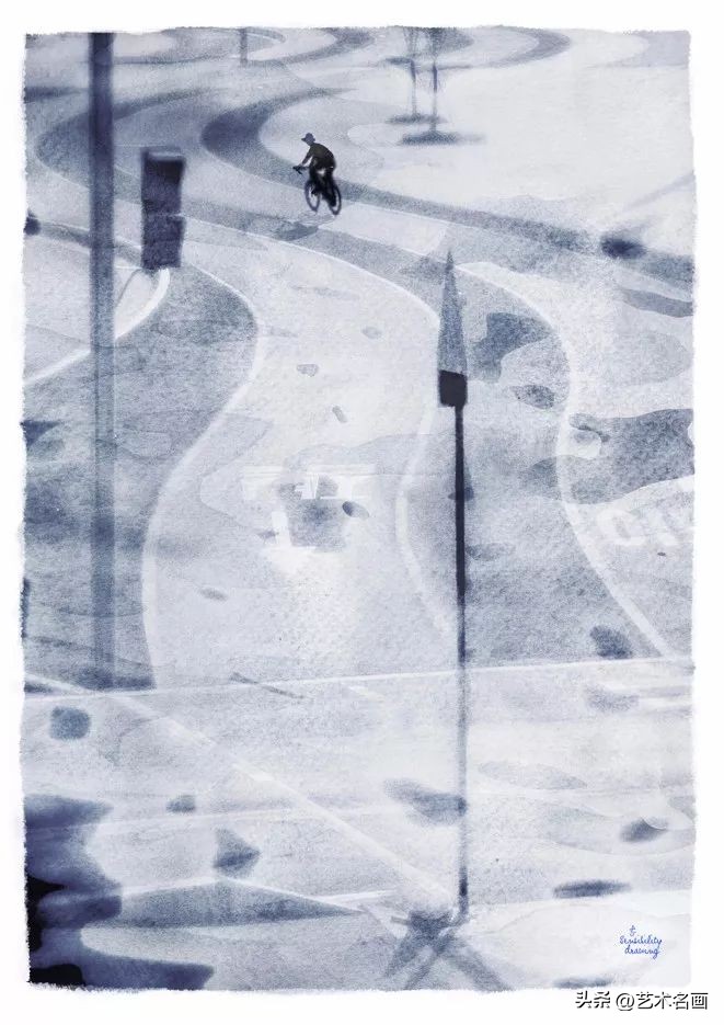 超简单超少女心的水彩画,水彩画罗马尼亚风景的画法