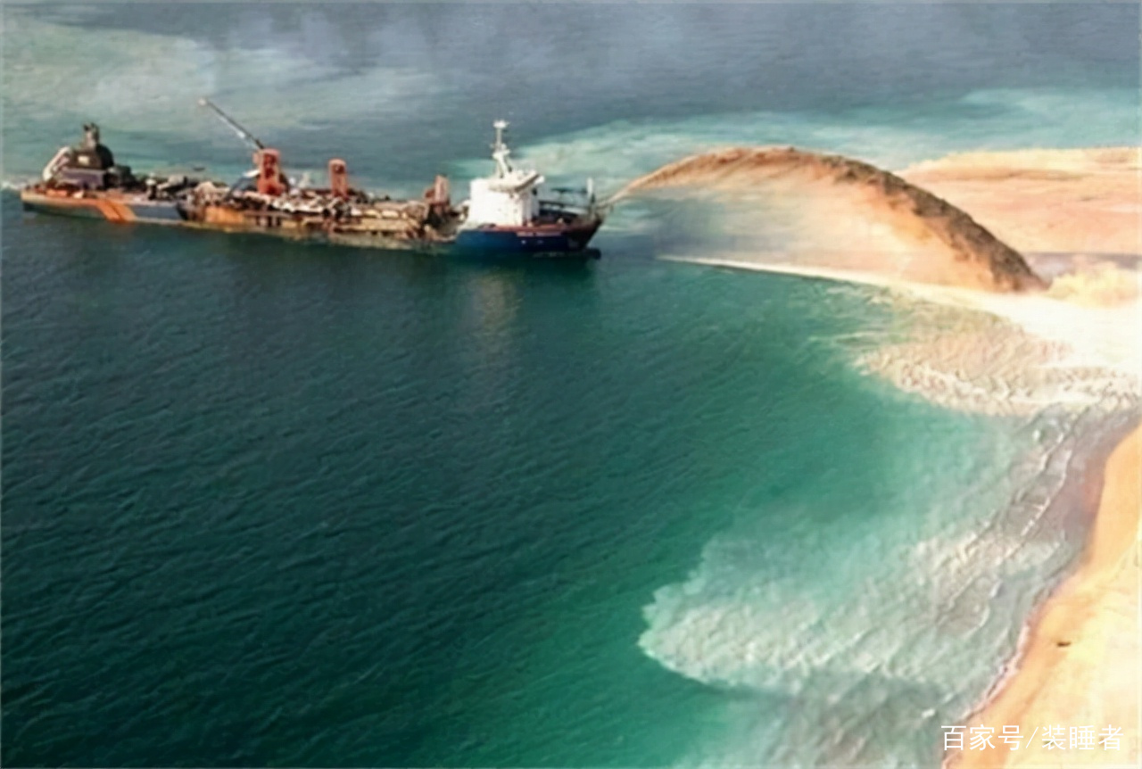 中国在南海人工岛礁吹填现状,中国南海造岛现状